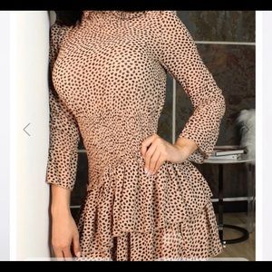 Fashion Nova Let's Talk Tea Mini Dress Taupe 👗